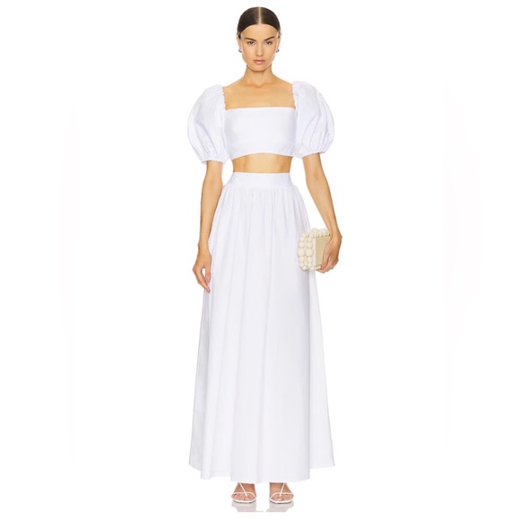 Susana Monaco maxi poplin white skirt - Picture 4 of 5